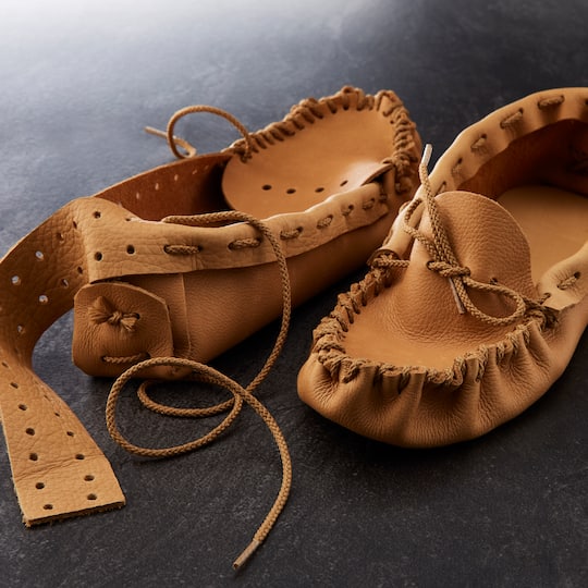 6 Pack: Leather Moccasin Craft Kit by ArtMinds™